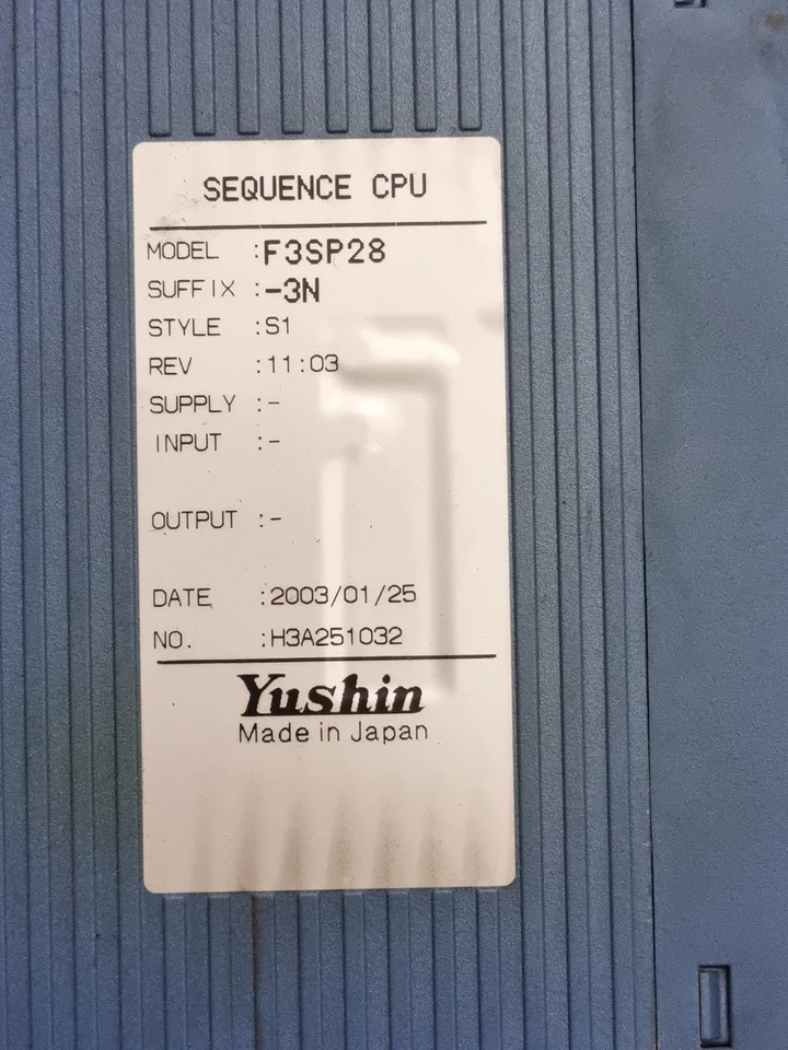 Yushin F3SP28 Sequence CPU F3SP28 (Used Working)